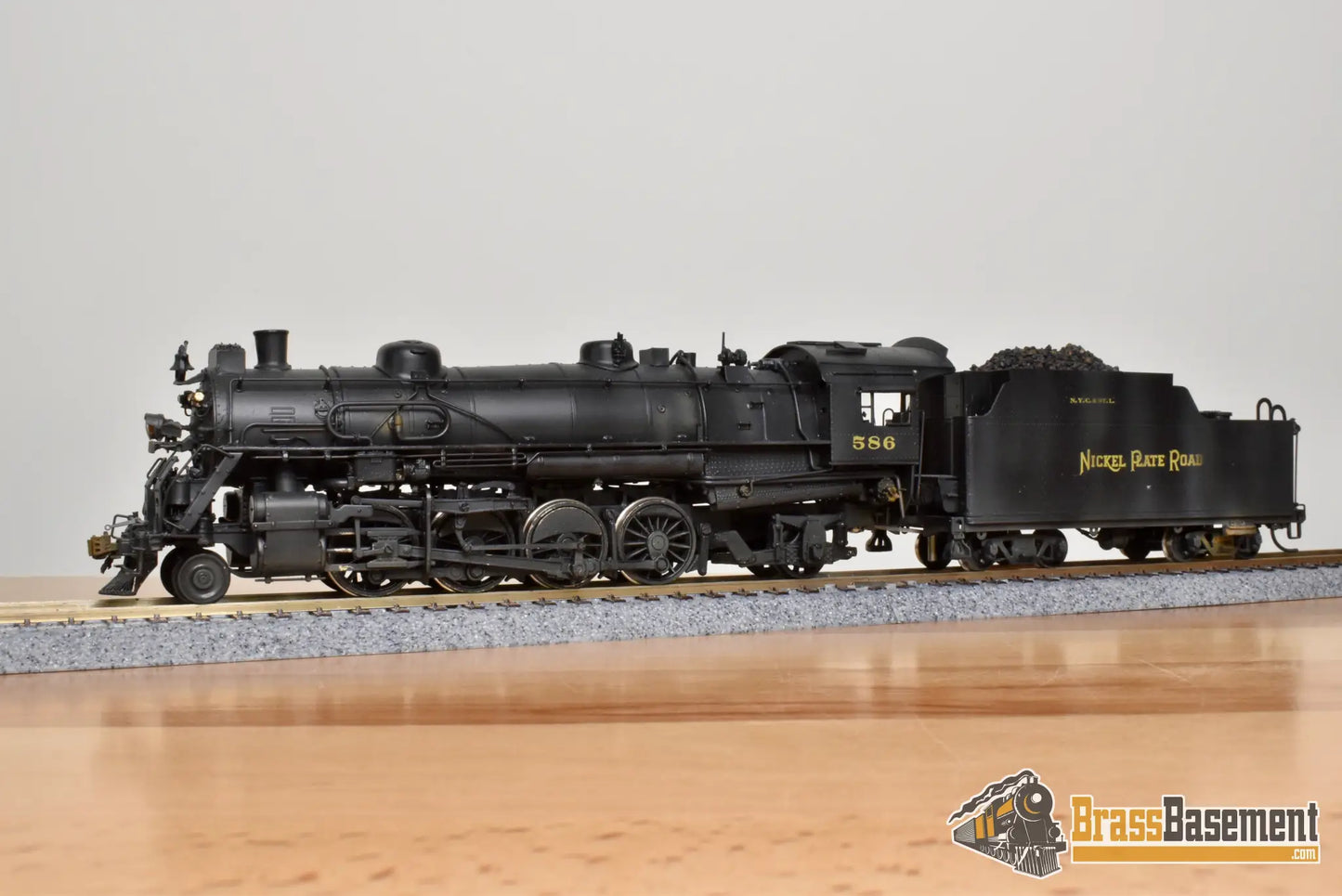 HO Brass - Key Imports NKP Nickel Plate #586 2-8-2 Mikado - Nice C/P - Steam