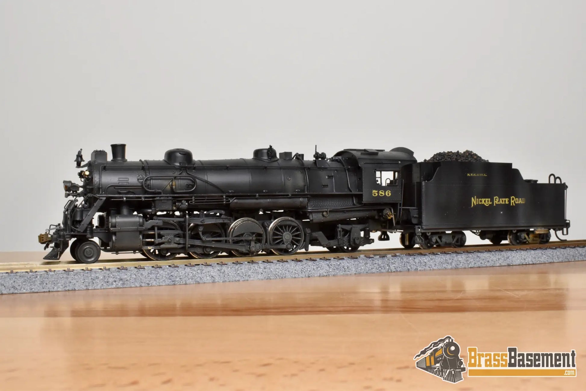 HO Brass - Key Imports NKP Nickel Plate #586 2-8-2 Mikado - Nice C/P - Steam