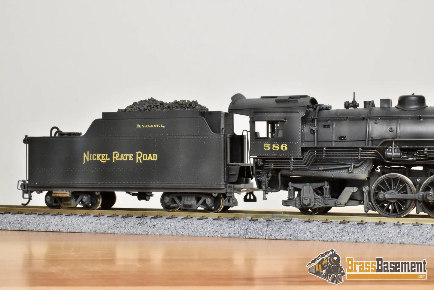 HO Brass - Key Imports NKP Nickel Plate #586 2-8-2 Mikado - Nice C/P - Steam