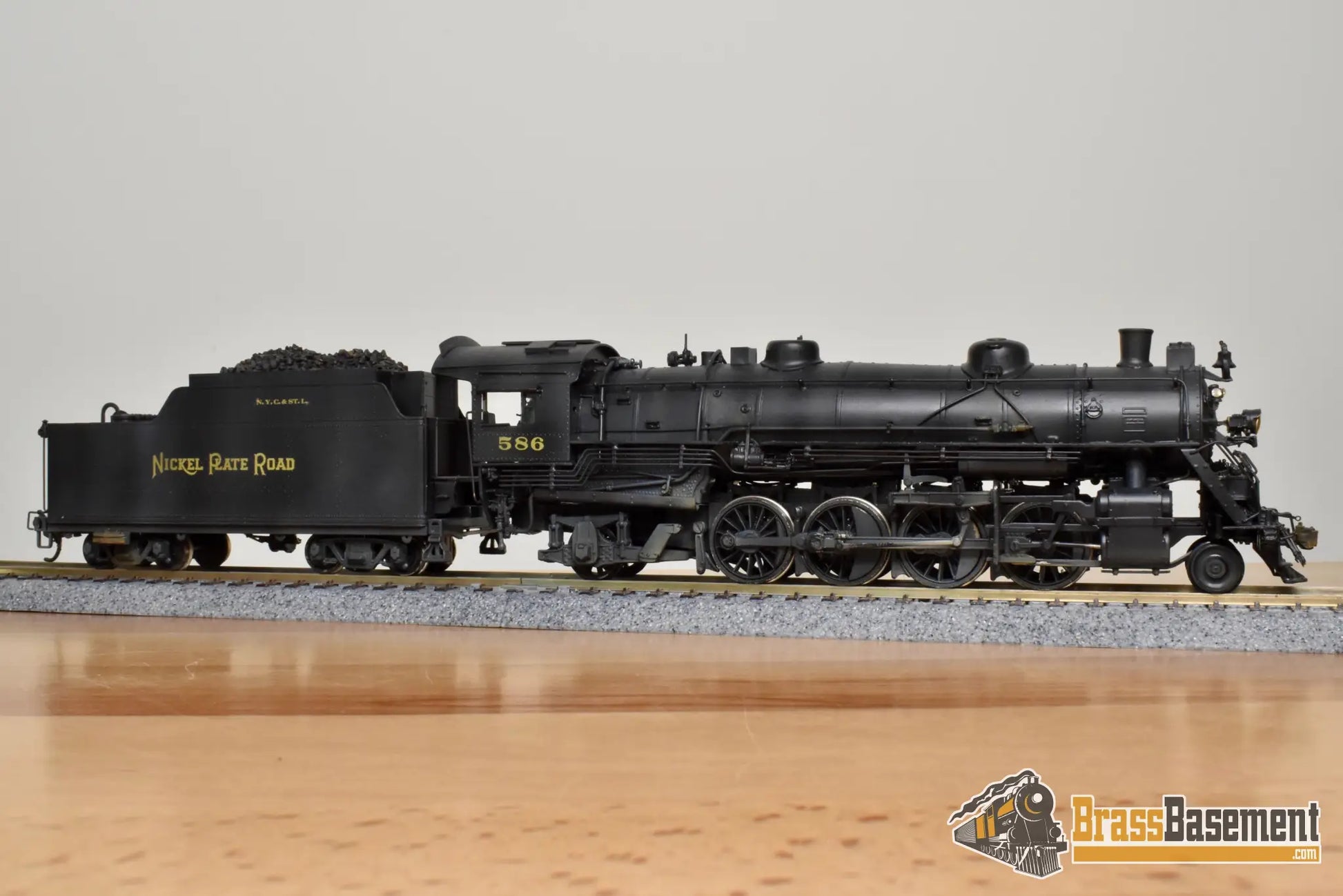 HO Brass - Key Imports NKP Nickel Plate #586 2-8-2 Mikado - Nice C/P - Steam