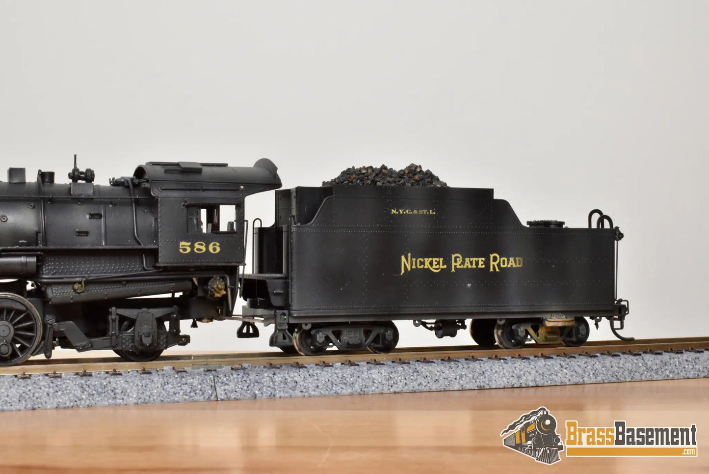 HO Brass - Key Imports NKP Nickel Plate #586 2-8-2 Mikado - Nice C/P - Steam