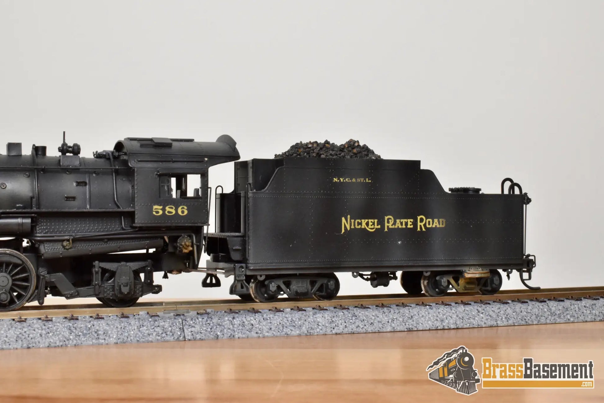 HO Brass - Key Imports NKP Nickel Plate #586 2-8-2 Mikado - Nice C/P - Steam