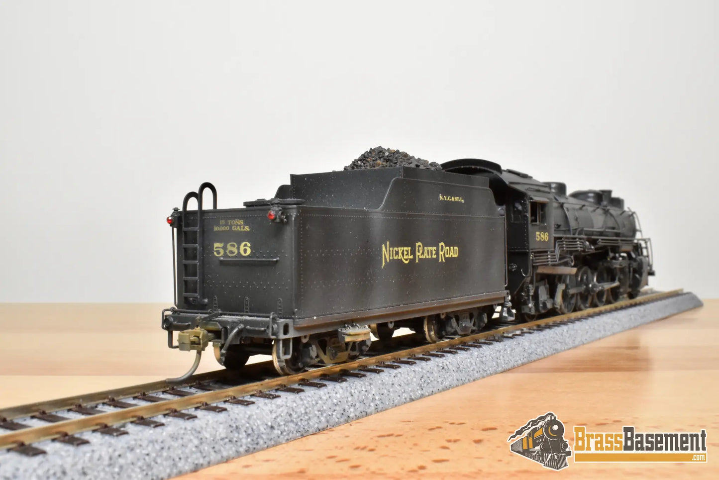 HO Brass - Key Imports NKP Nickel Plate #586 2-8-2 Mikado - Nice C/P - Steam