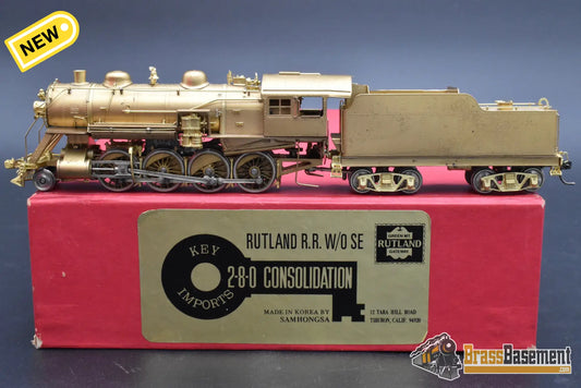 HO Brass - Key Imports Rutland G-34 2-8-0 w/o Stoker - Unpainted Steam