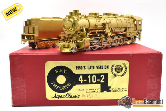 HO Brass Key Imports SP Southern Pacific 4 10 2 SP 2 1950s Version 1984 Samhongsa Unpainted Steam