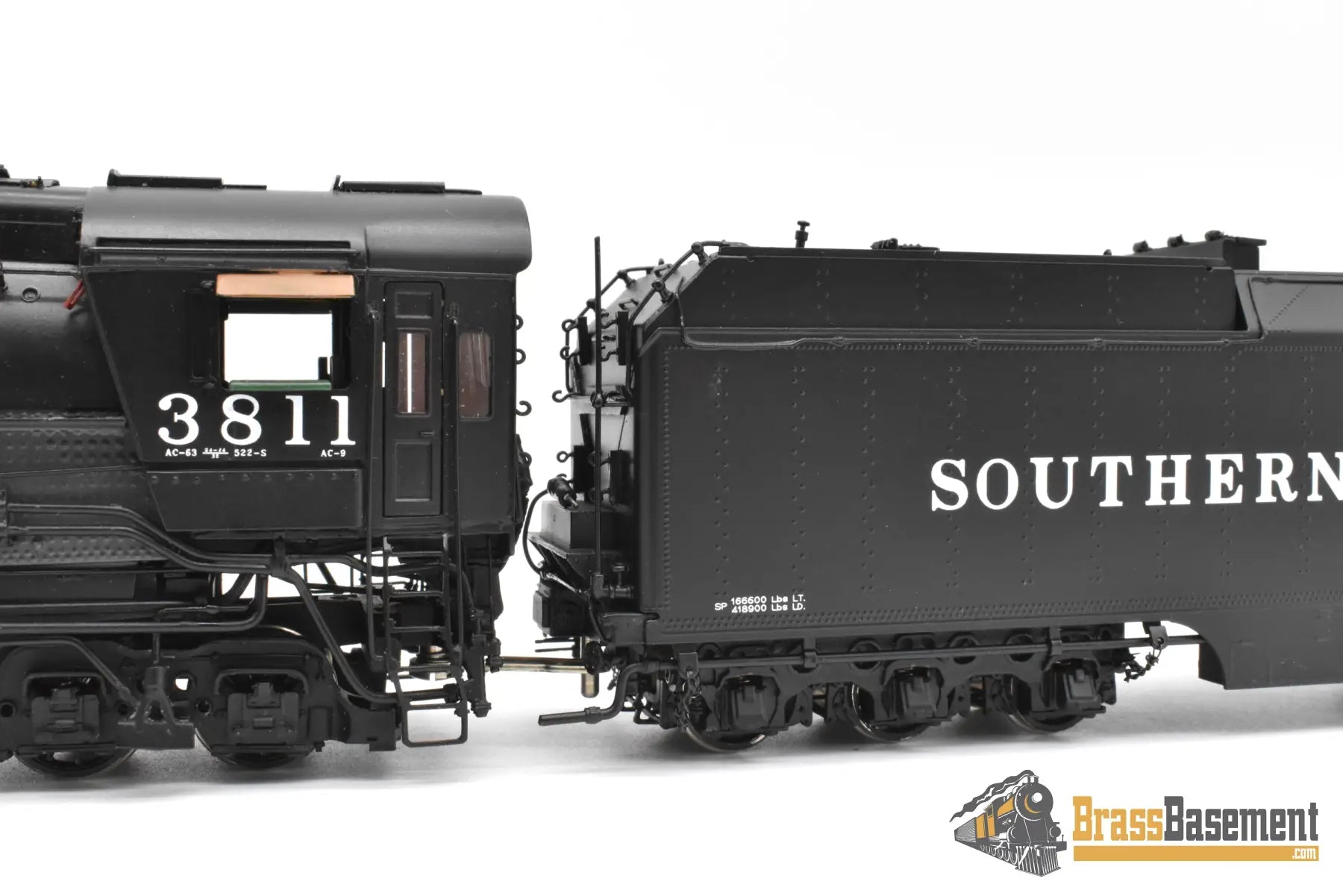 HO Brass – Key Imports SP Southern Pacific AC-9 2-8-8-4 #3811 – Oil – F/P – Mint Steam Locomotive