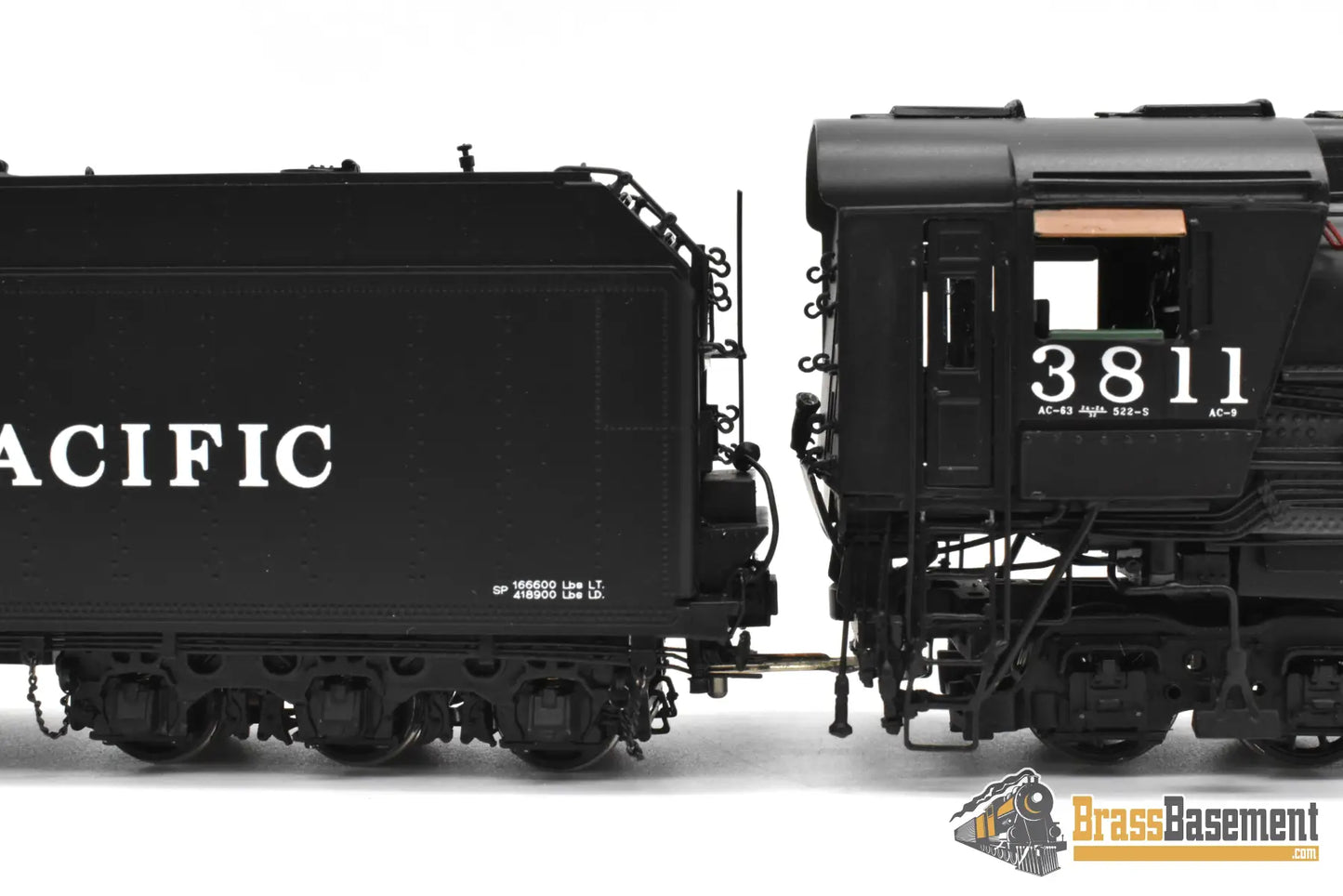HO Brass – Key Imports SP Southern Pacific AC-9 2-8-8-4 #3811 – Oil – F/P – Mint Steam Locomotive