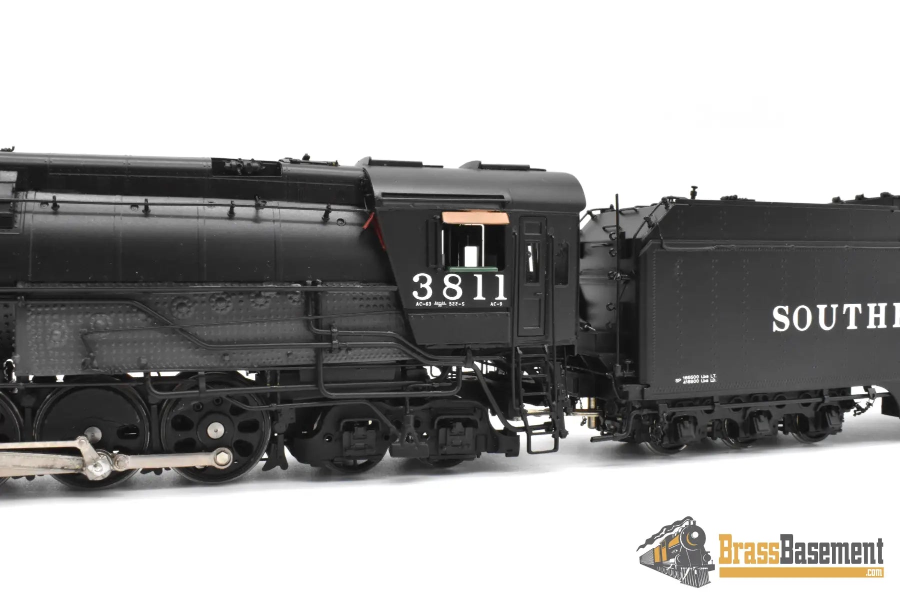 HO Brass – Key Imports SP Southern Pacific AC-9 2-8-8-4 #3811 – Oil – F/P – Mint Steam Locomotive