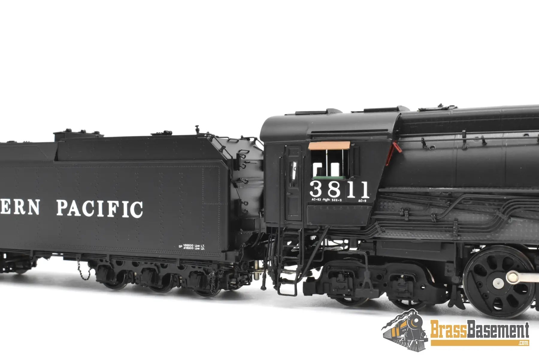 HO Brass – Key Imports SP Southern Pacific AC-9 2-8-8-4 #3811 – Oil – F/P – Mint Steam Locomotive