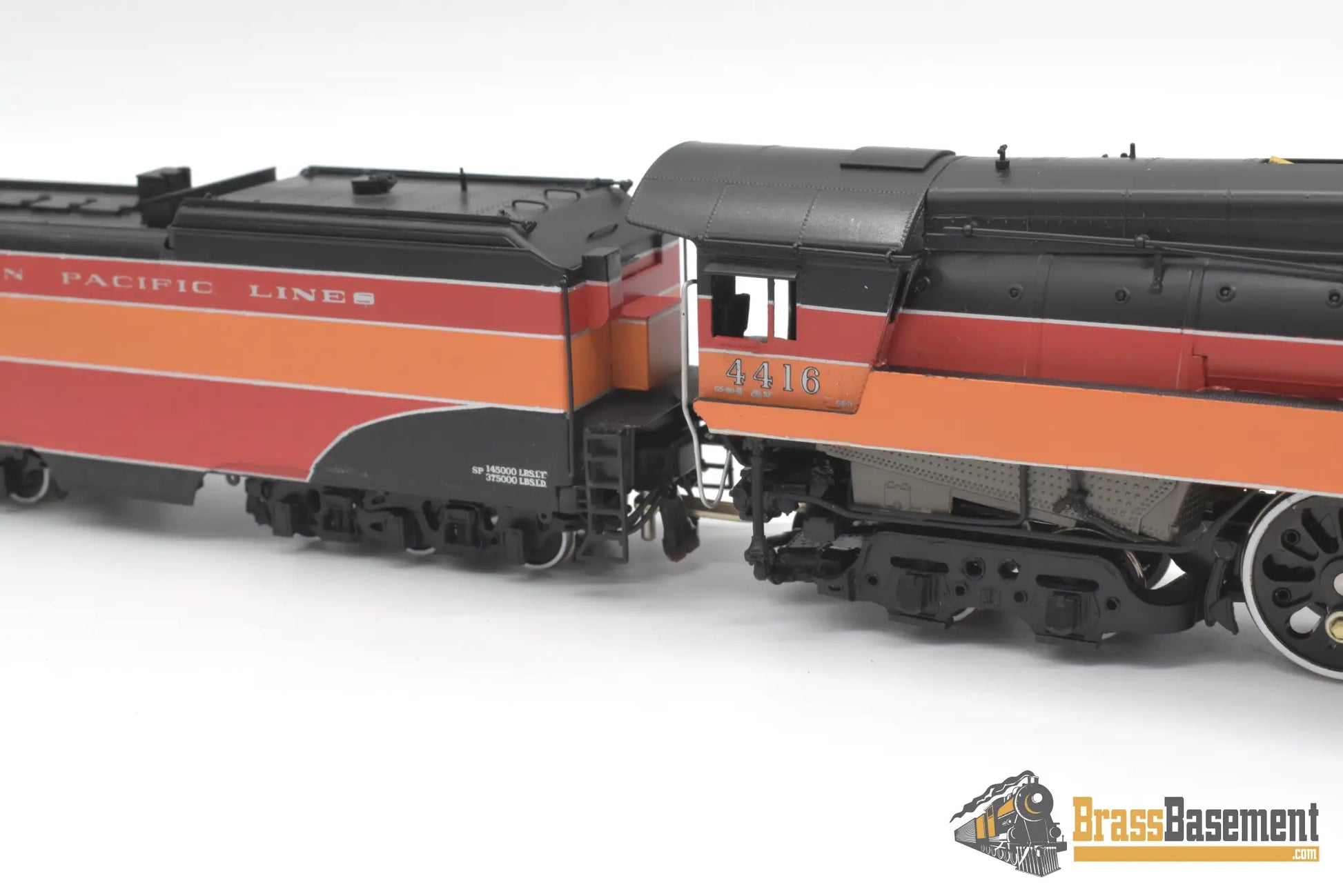 Ho Brass - Key Imports Sp Southern Pacific Lines Daylight Gs - 3 4 - 8 - 4 #4416 Cs 84 Steam