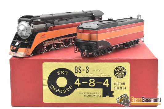 Ho Brass - Key Imports Sp Southern Pacific Lines Daylight Gs - 3 4 - 8 - 4 #4416 Cs 84 Steam