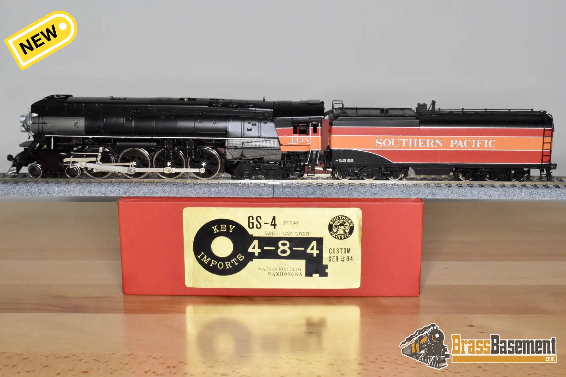 HO Brass Key Imports SP Southern Pacific Partial Daylight GS 4 4 8 4 #4438 CS 84 FP Steam