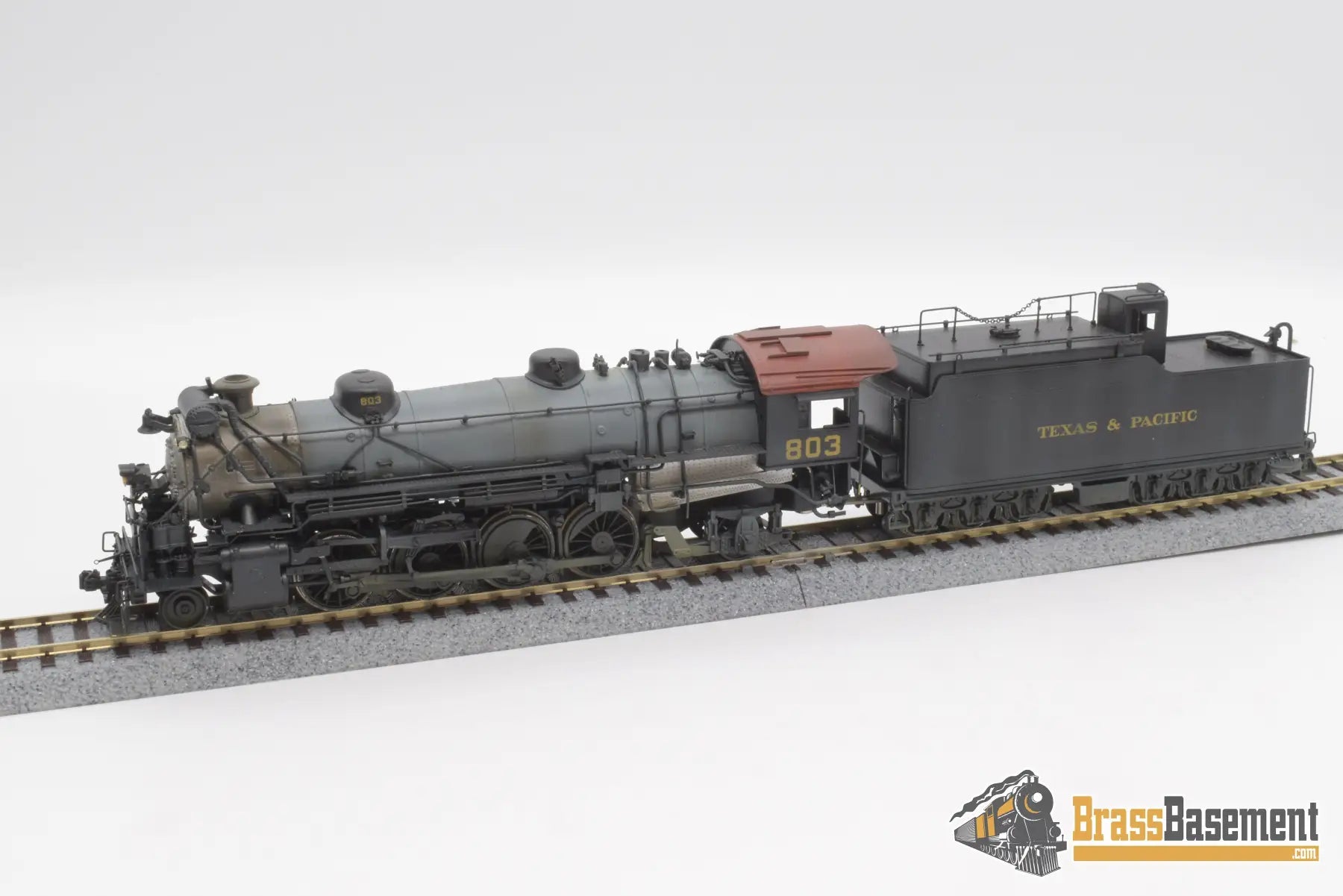 Ho Brass - Key Imports Texas & Pacific 2 - 8 - 2 H - 2R Custom Painted Steam