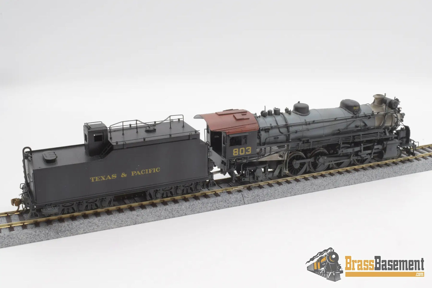 Ho Brass - Key Imports Texas & Pacific 2 - 8 - 2 H - 2R Custom Painted Steam