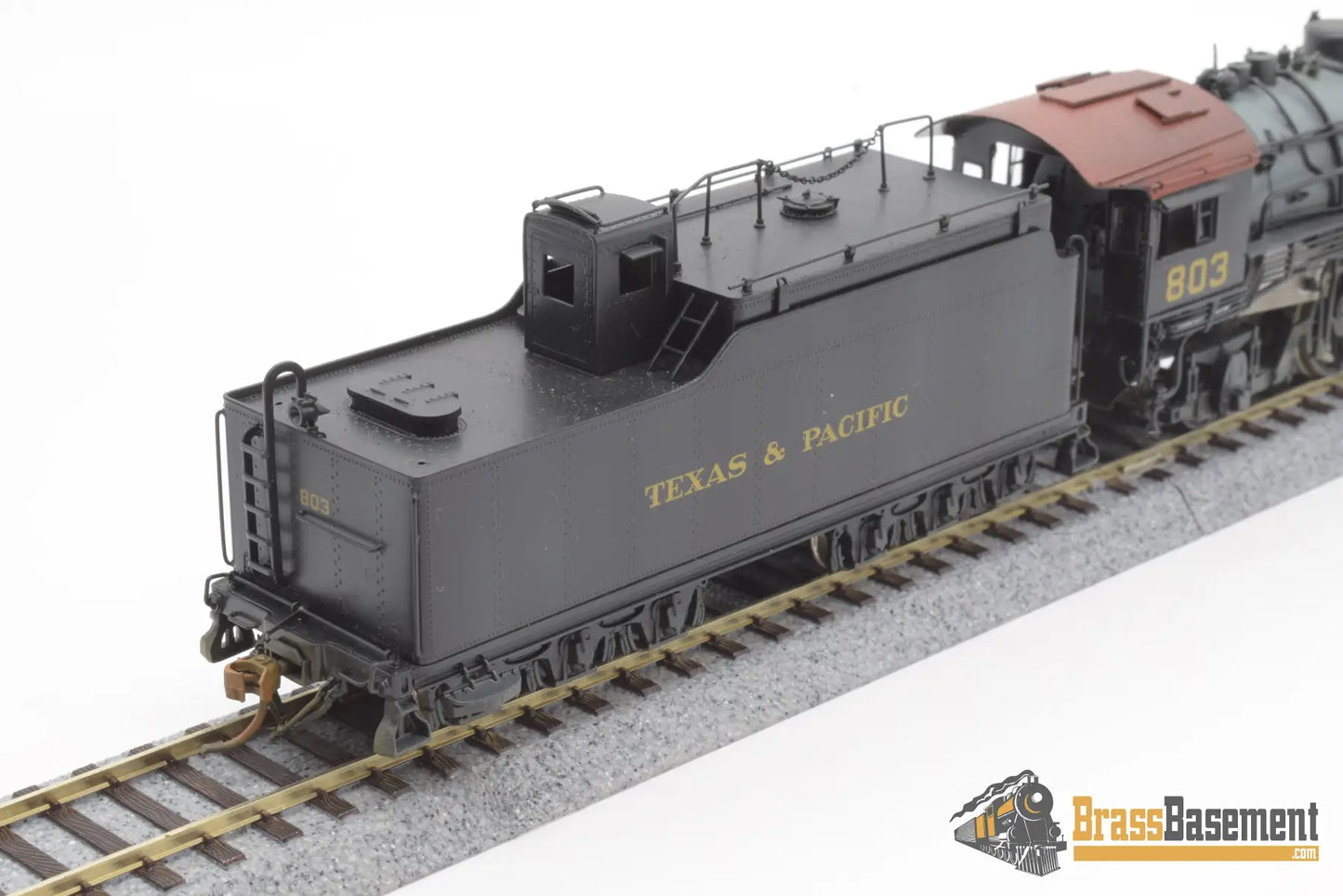 Ho Brass - Key Imports Texas & Pacific 2 - 8 - 2 H - 2R Custom Painted Steam