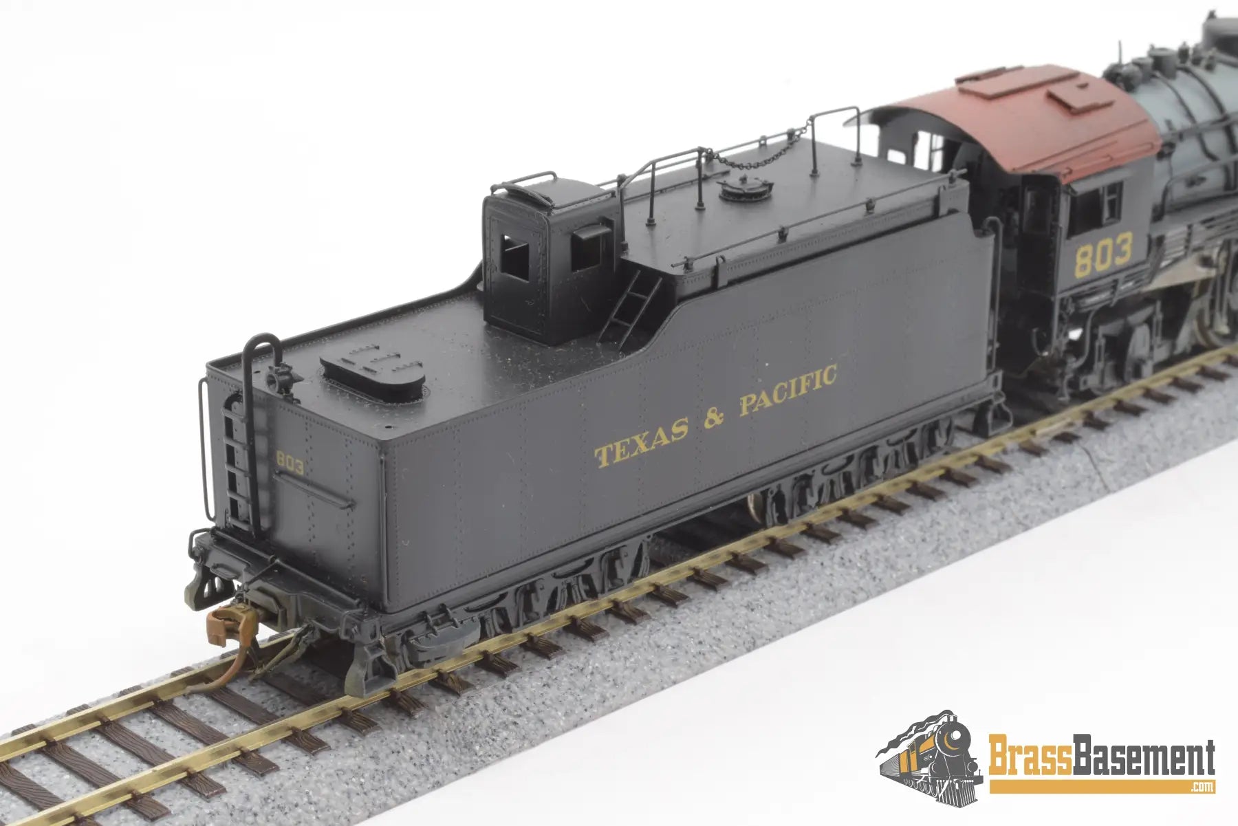 Ho Brass - Key Imports Texas & Pacific 2 - 8 - 2 H - 2R Custom Painted Steam