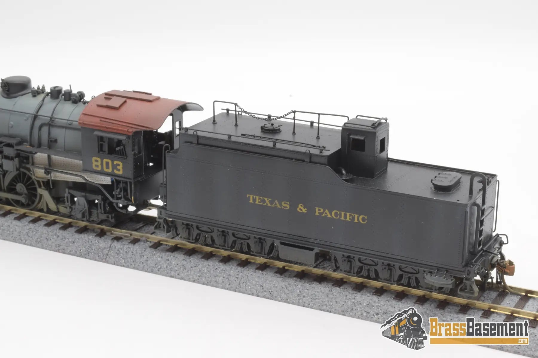 Ho Brass - Key Imports Texas & Pacific 2 - 8 - 2 H - 2R Custom Painted Steam