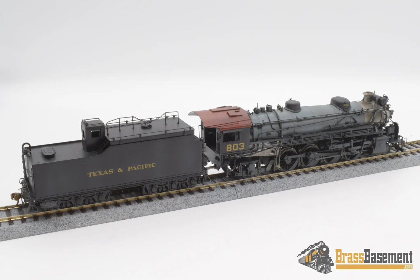 Ho Brass - Key Imports Texas & Pacific 2 - 8 - 2 H - 2R Custom Painted Steam