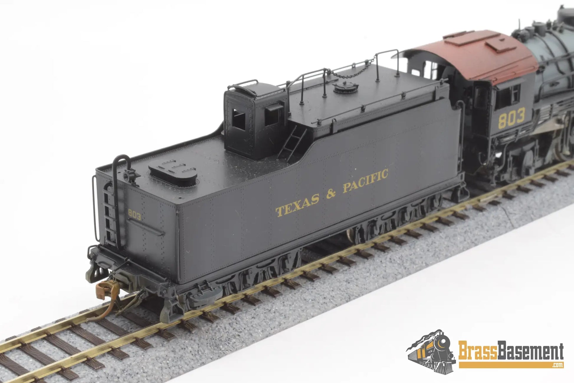Ho Brass - Key Imports Texas & Pacific 2 - 8 - 2 H - 2R Custom Painted Steam