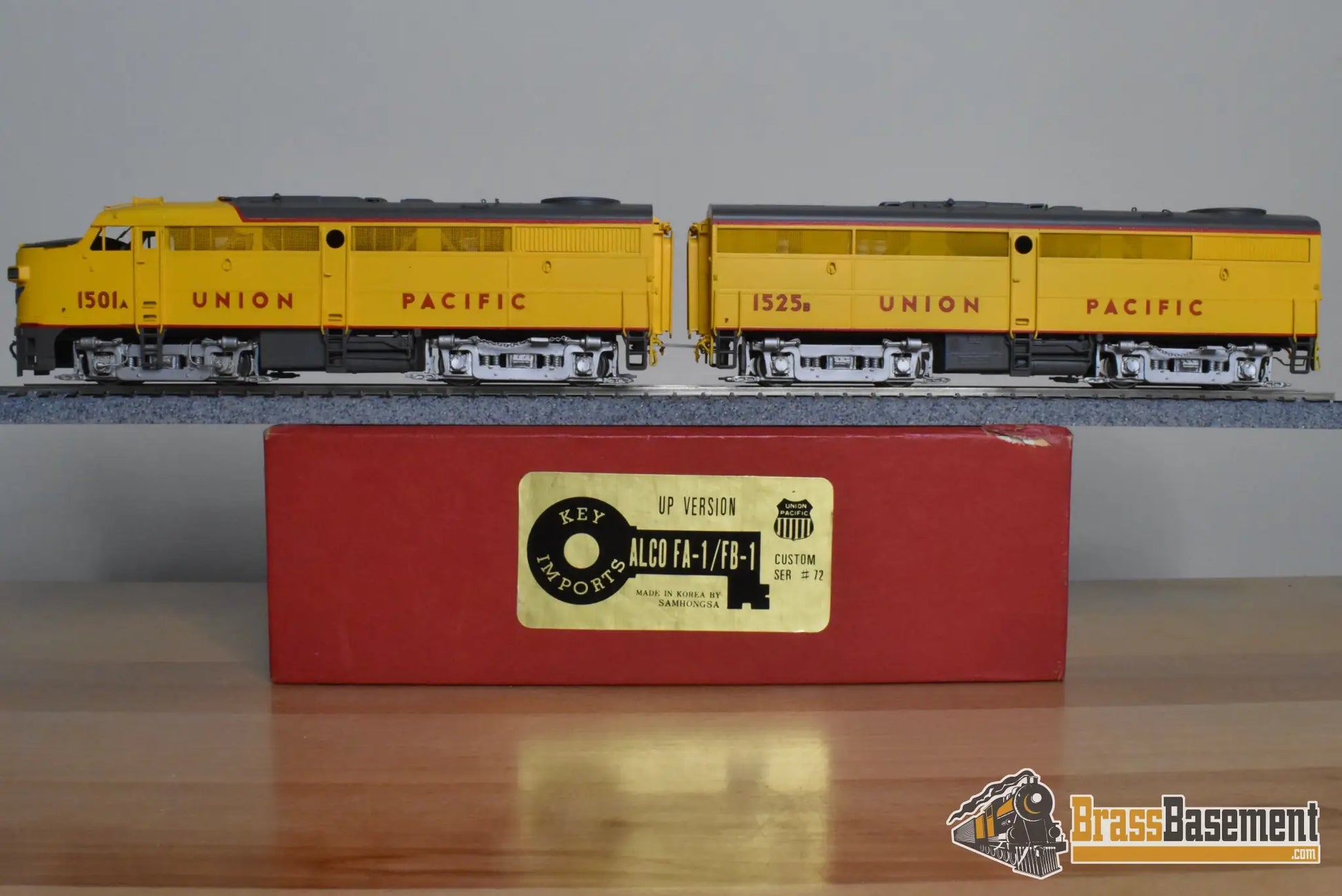 HO Brass - Key Imports Union Pacific FA-1 FB-1 AB Set - F/P CS #72 - Diesel