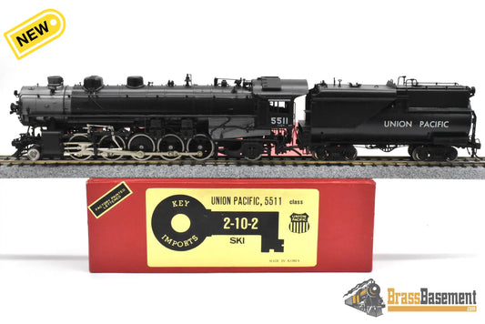 HO Brass - Key Imports UP Union Pacific TTT-6 2-10-2 #5511 - F/P SKI Nice - Steam