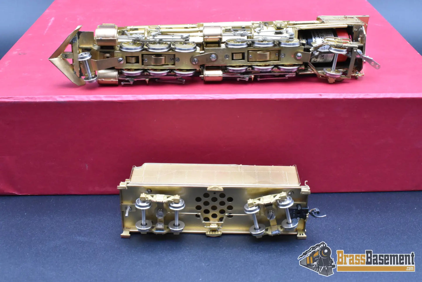 HO Brass - Key Imports Western Pacific WP 2-6-6-2 w/ Snowplow - Unpainted - Samhongsa 1982 Steam