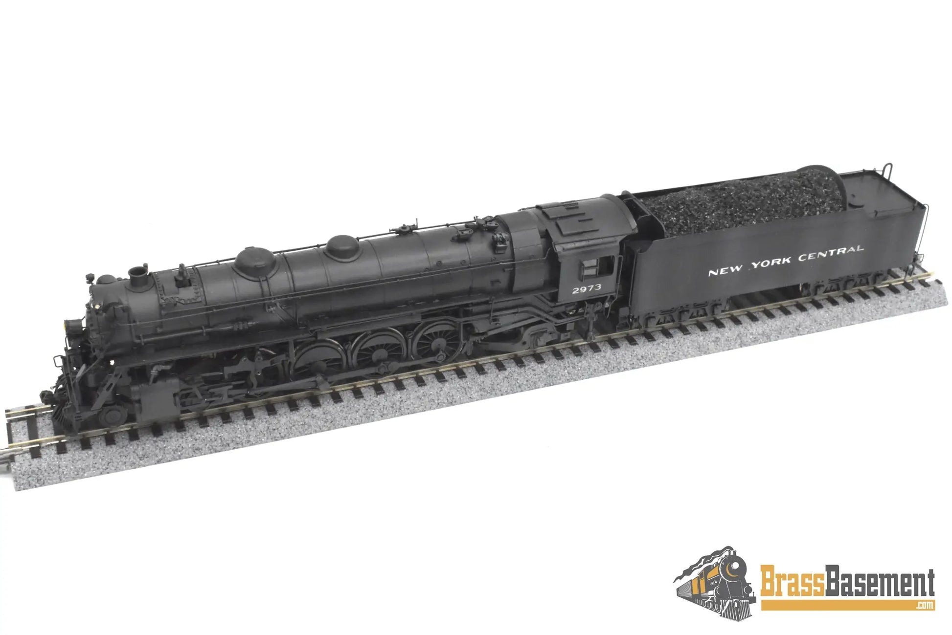 HO Brass - KEY New York Central NYC L-2d 4-8-2 Mohawk #2973 - C/P Superb Runner Steam