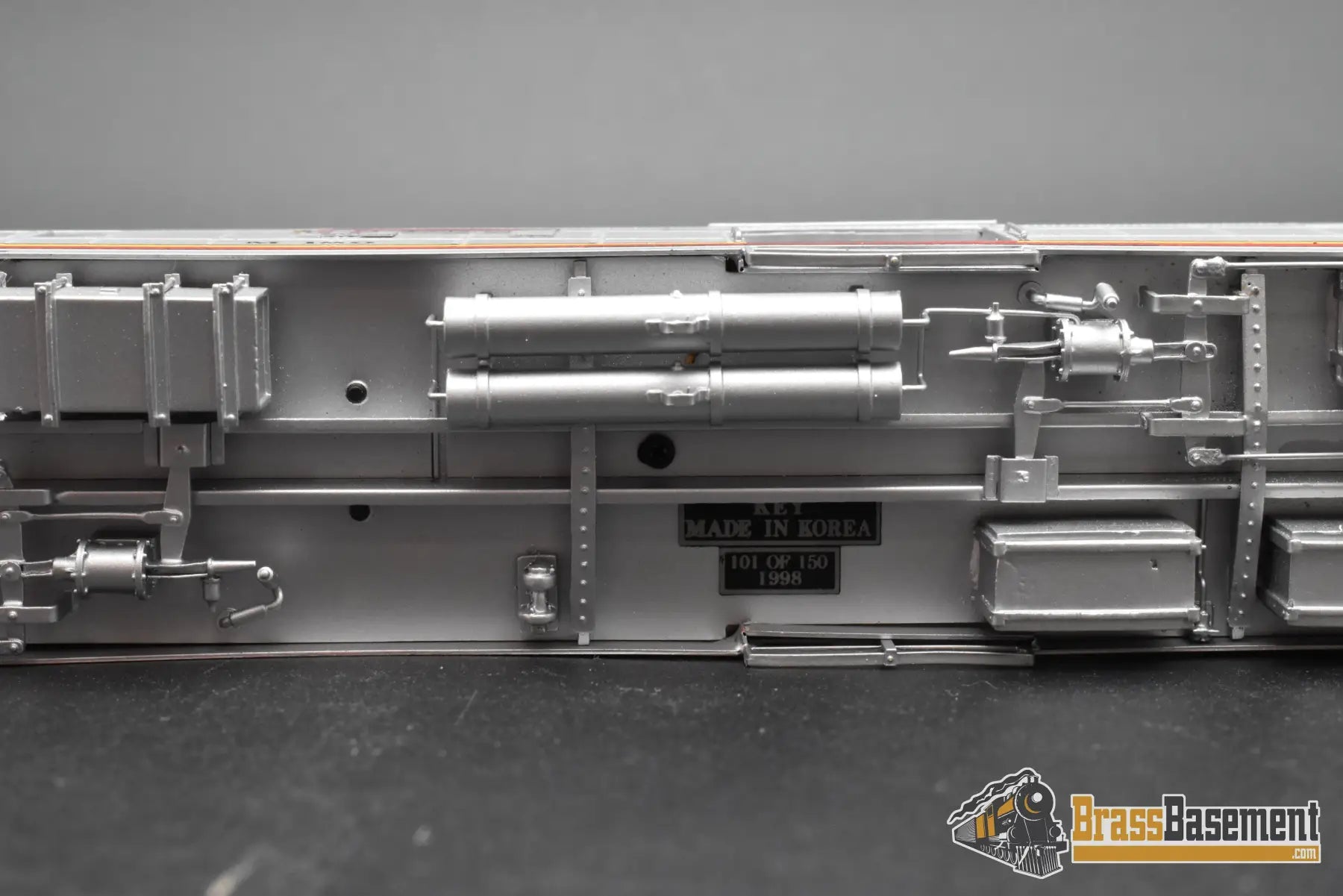 HO Brass - Key Santa Fe M-160 Motor-Car Doodlebug ’Warbonnet’ Post 1962 - FM Korea - FP Passenger