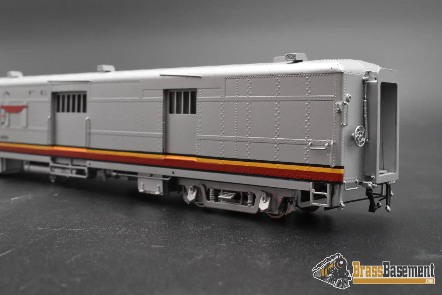 HO Brass - Key Santa Fe M-160 Motor-Car Doodlebug ’Warbonnet’ Post 1962 - FM Korea - FP Passenger