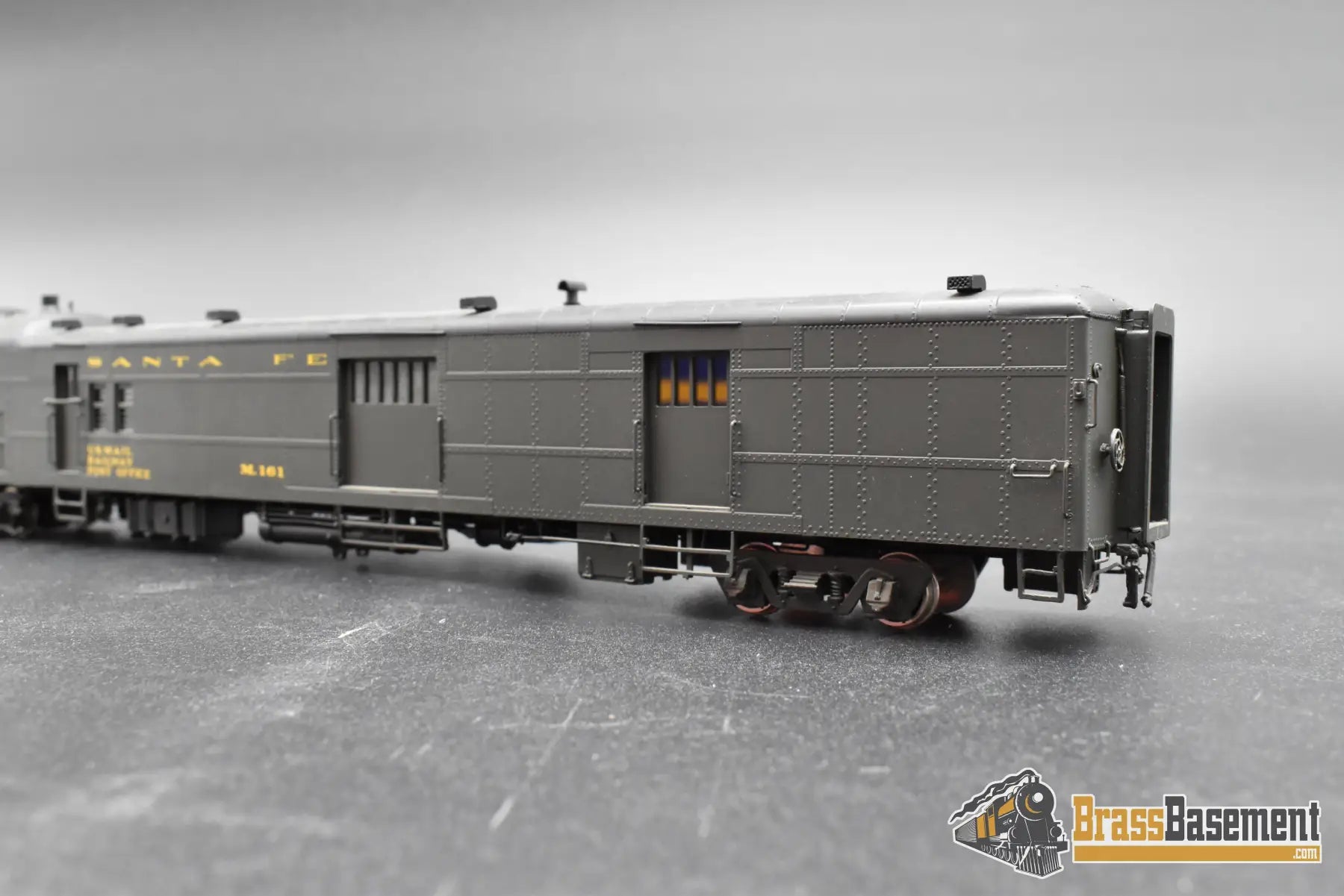 HO Brass - Key Santa Fe M-161 Motor-Car Doodlebug ’Gull-Wing’ - FM Korea - FP - No Box Passenger