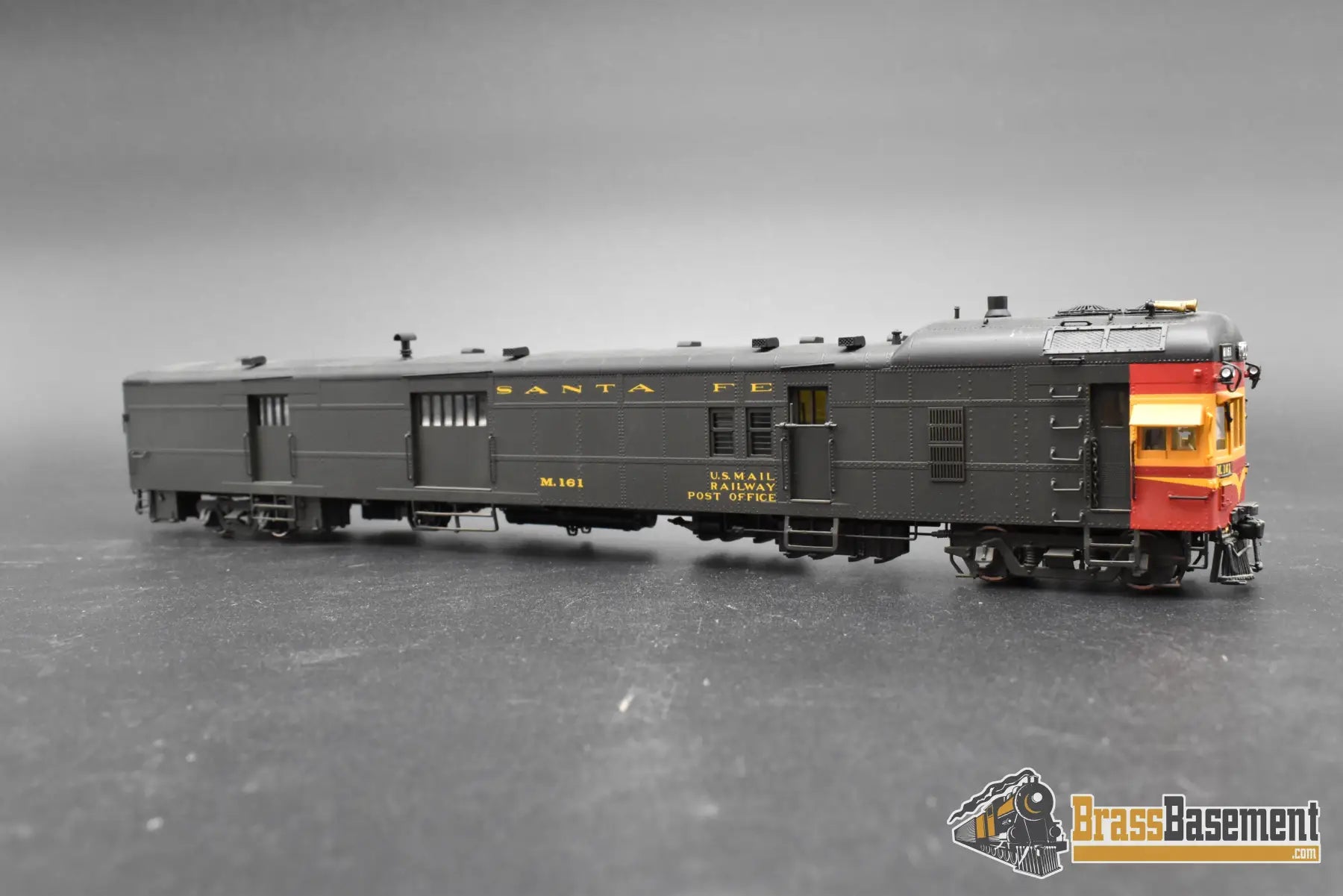 HO Brass - Key Santa Fe M-161 Motor-Car Doodlebug ’Gull-Wing’ - FM Korea - FP - No Box Passenger