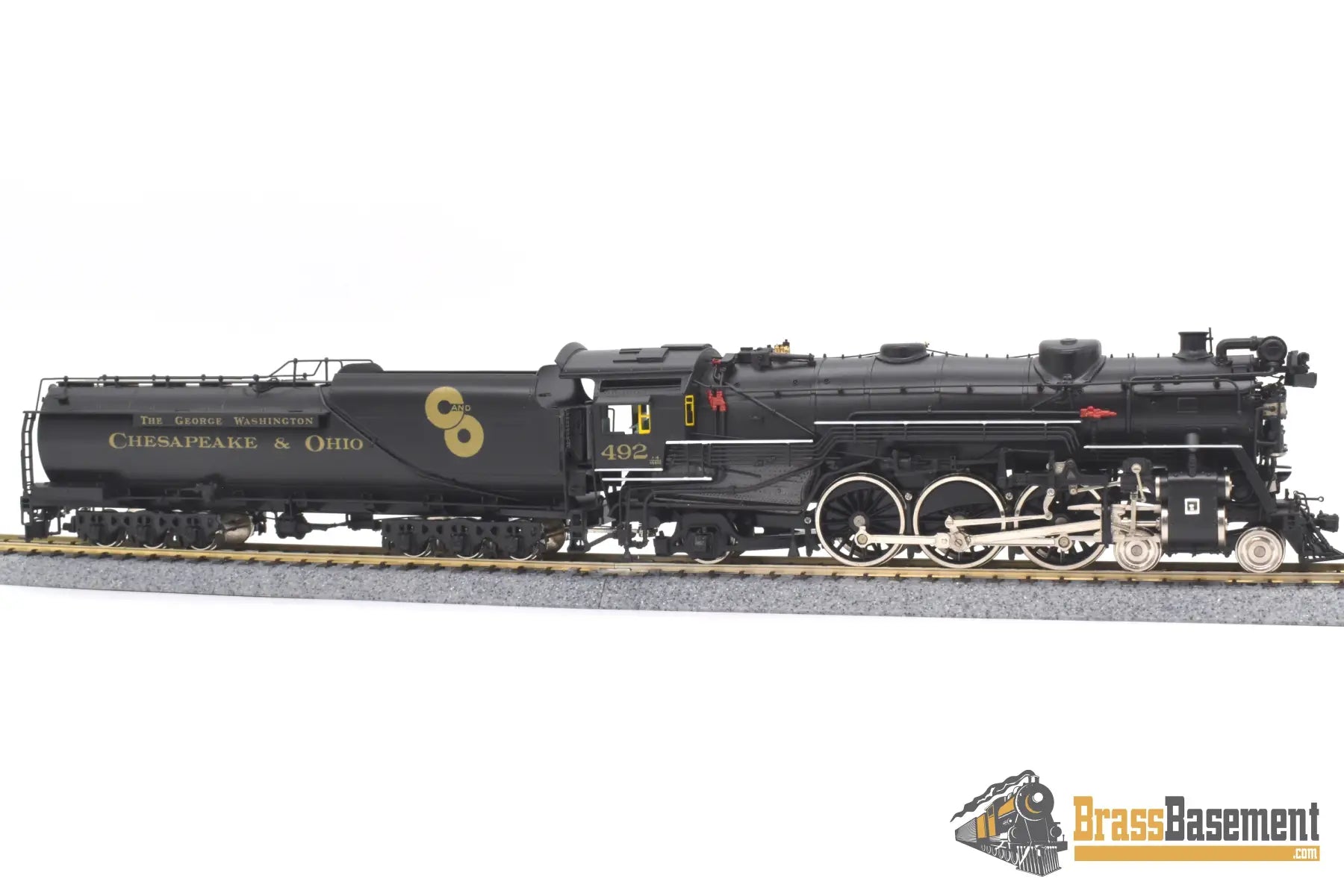 Ho Brass - Key Ski Chesapeake & Ohio C&O F - 19 4 - 6 - 2 Pacific #492 Elesco Fwh F/P Steam