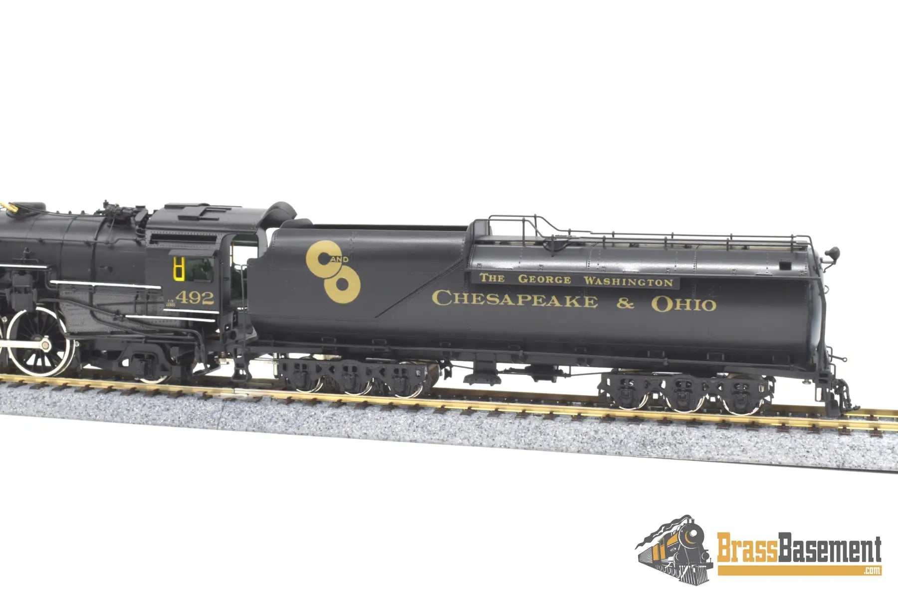 Ho Brass - Key Ski Chesapeake & Ohio C&O F - 19 4 - 6 - 2 Pacific #492 Elesco Fwh F/P Steam