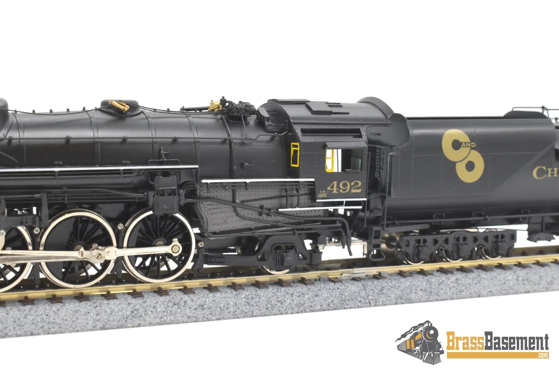 Ho Brass - Key Ski Chesapeake & Ohio C&O F - 19 4 - 6 - 2 Pacific #492 Elesco Fwh F/P Steam
