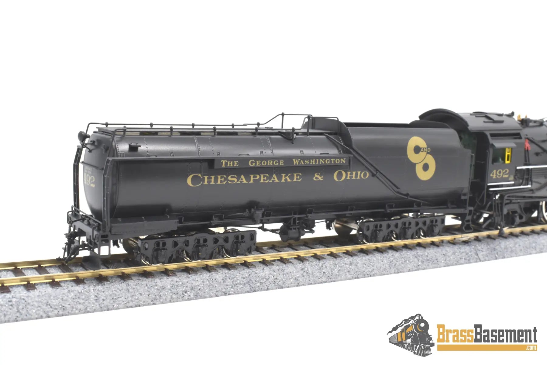 Ho Brass - Key Ski Chesapeake & Ohio C&O F - 19 4 - 6 - 2 Pacific #492 Elesco Fwh F/P Steam