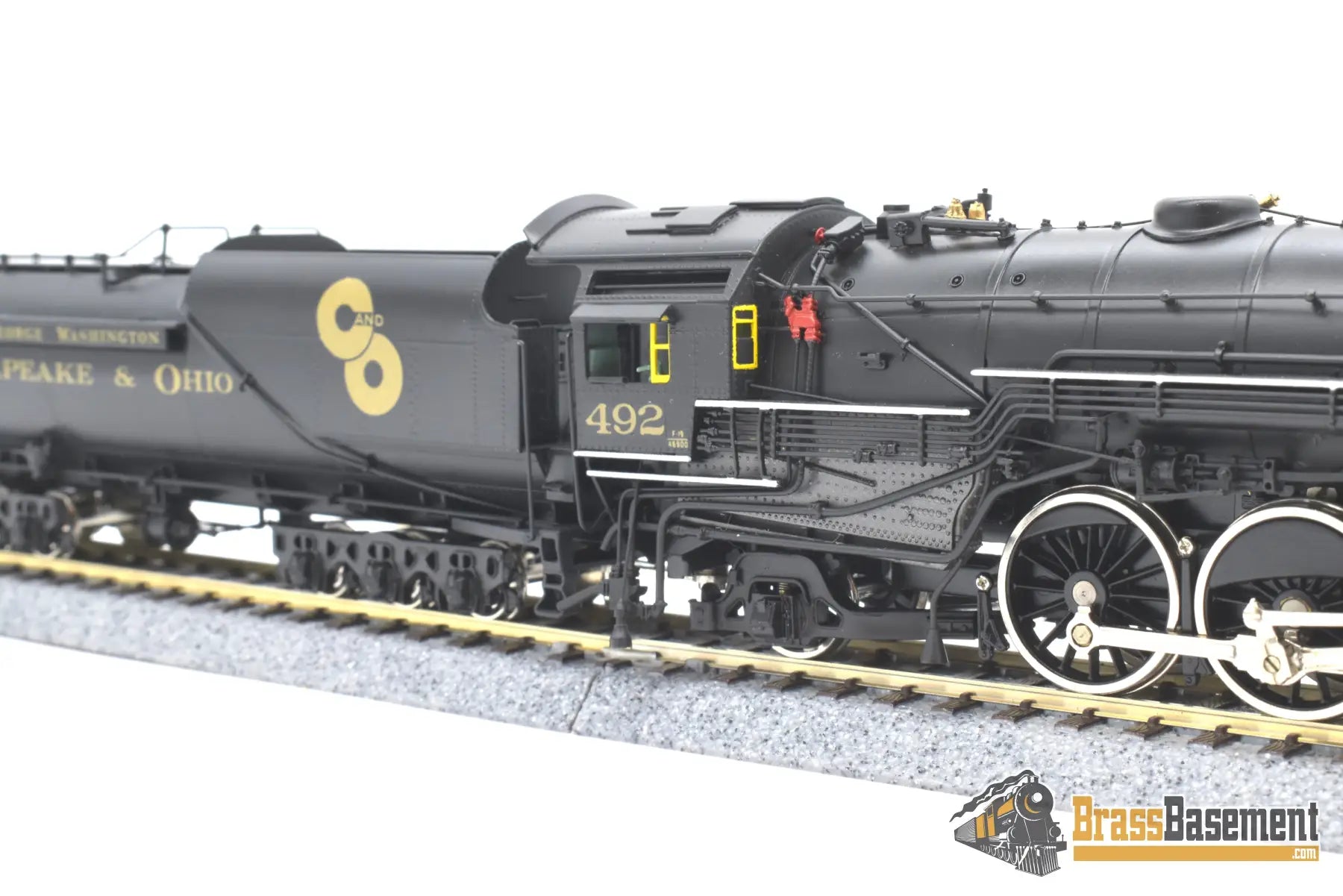 Ho Brass - Key Ski Chesapeake & Ohio C&O F - 19 4 - 6 - 2 Pacific #492 Elesco Fwh F/P Steam