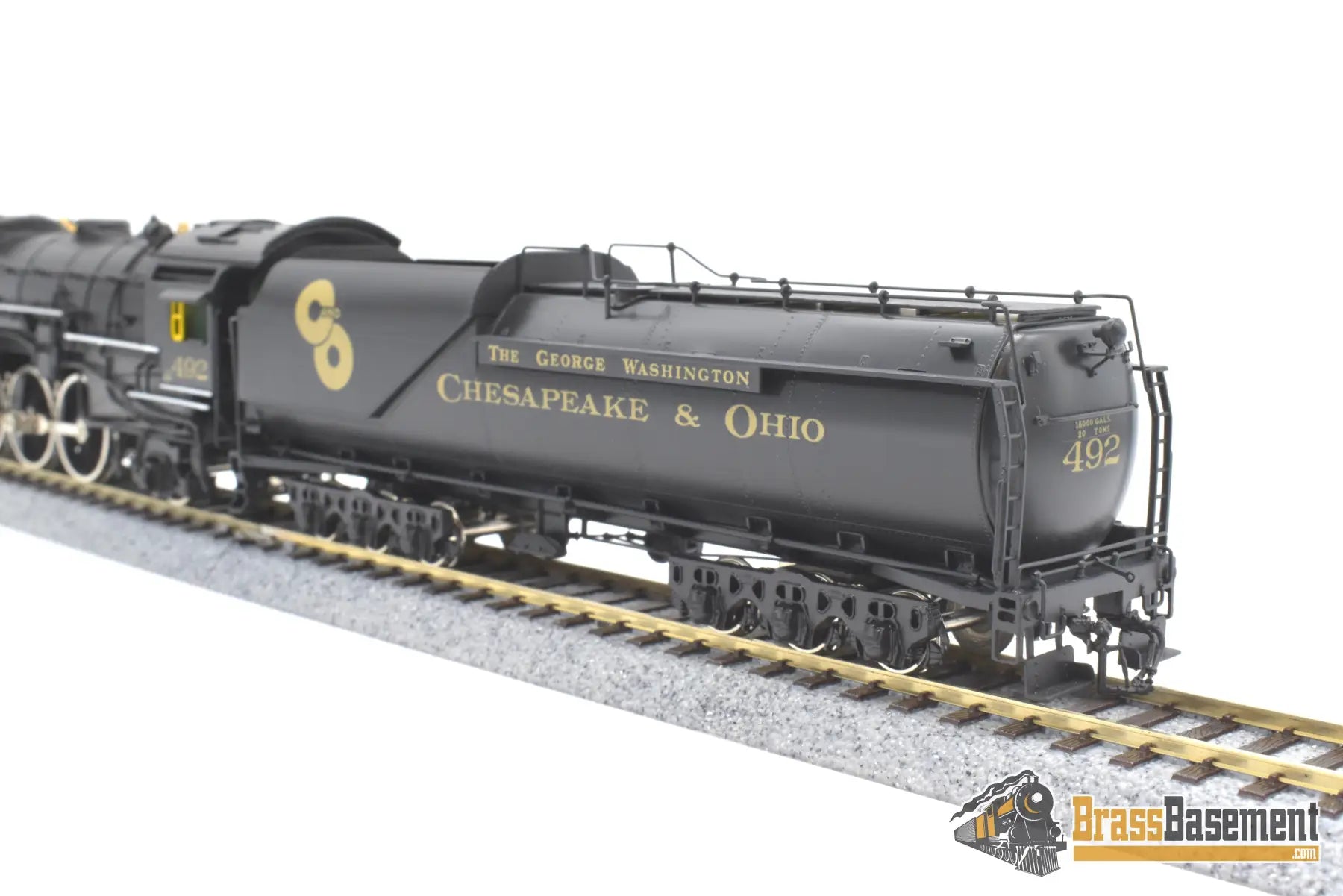 Ho Brass - Key Ski Chesapeake & Ohio C&O F - 19 4 - 6 - 2 Pacific #492 Elesco Fwh F/P Steam