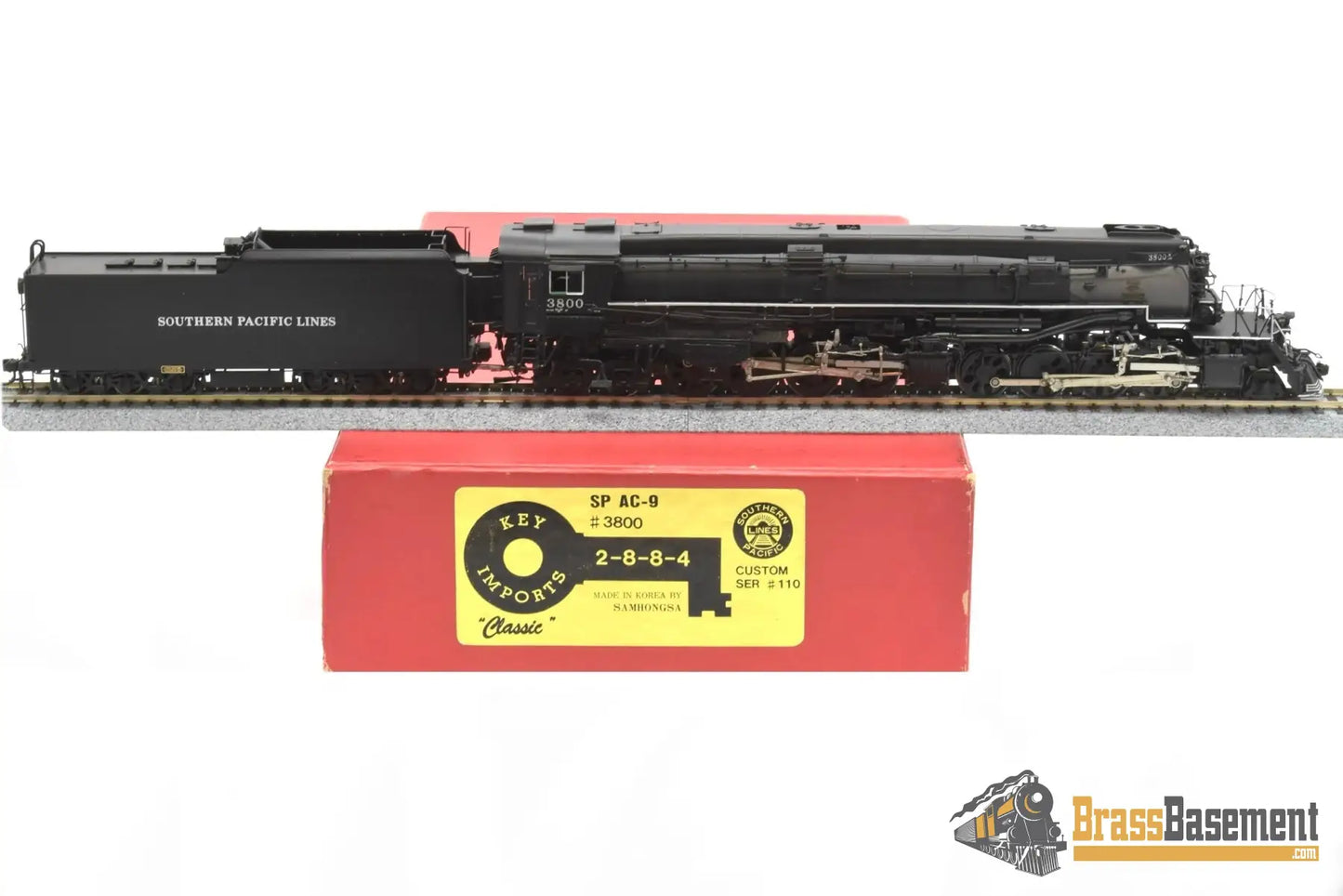 Ho Brass - Key Southern Pacific Sp Ac - 9 2 - 8 - 8 - 4 #3800 Cs 110 Coal Samhongsa Fp Mint Steam