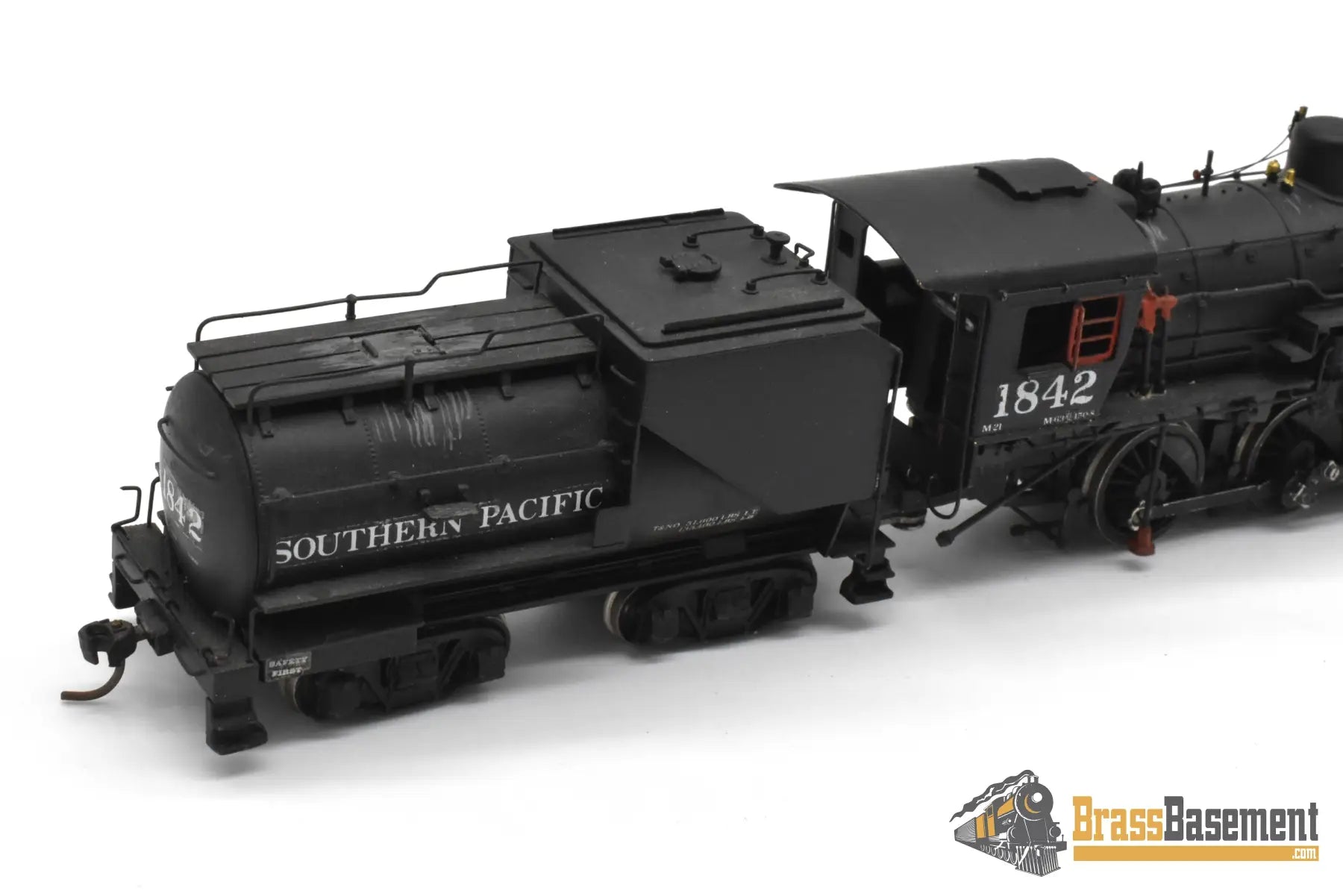 HO Brass - KeySouthern Pacific SP M-21 2-6-0 Mogul #1842 - Samhongsa CP Steam