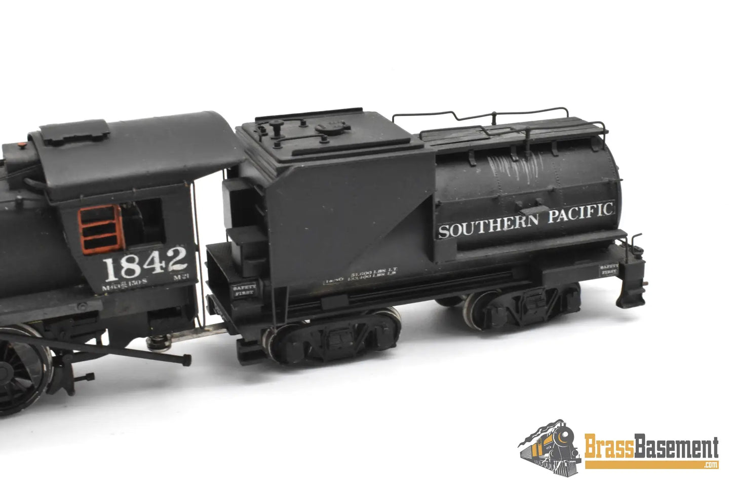 HO Brass - KeySouthern Pacific SP M-21 2-6-0 Mogul #1842 - Samhongsa CP Steam
