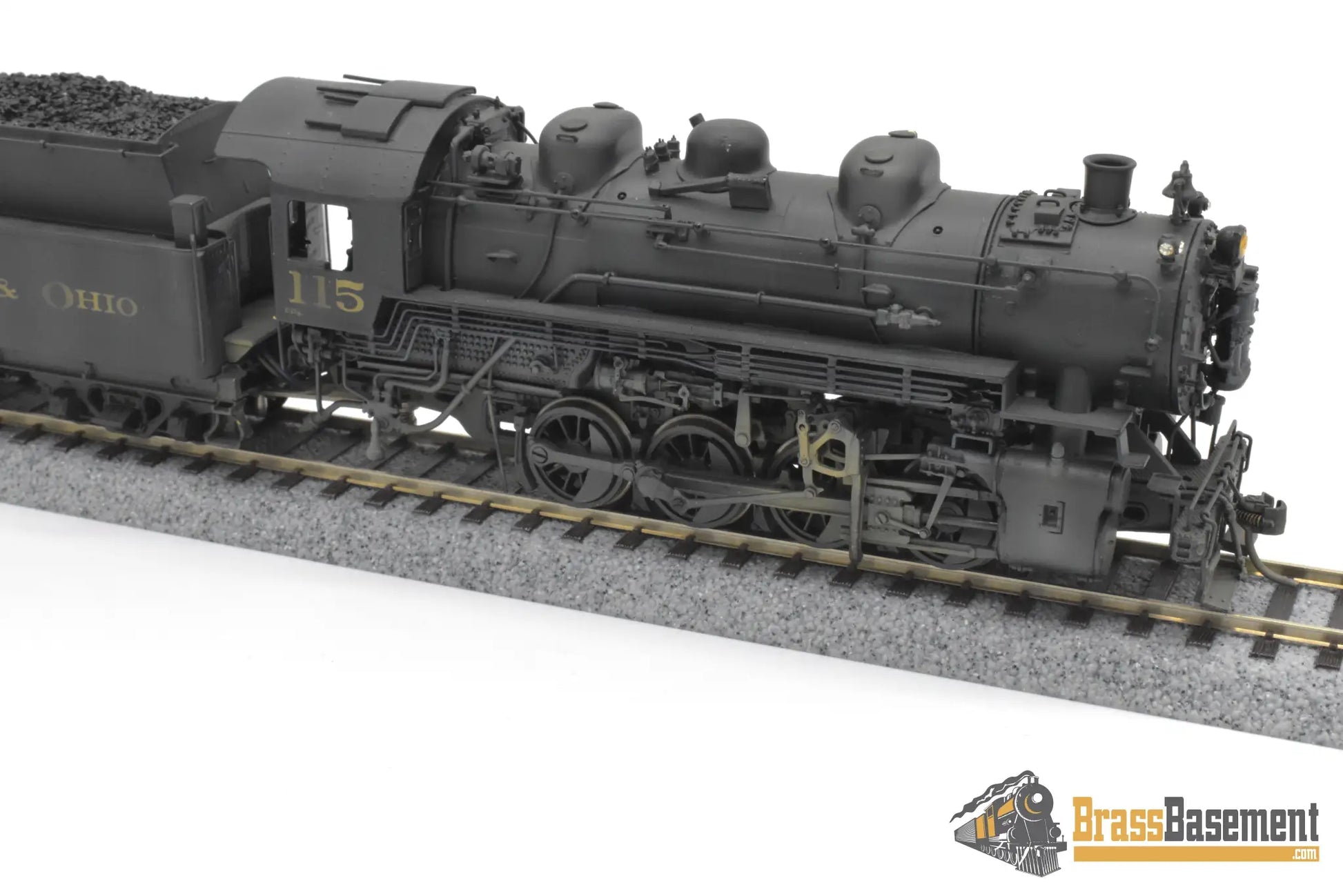 HO Brass - Lambert Chesapeake & Ohio C&O 0-8-0 #115 C/P Weathered - PLATINUM Series Steam