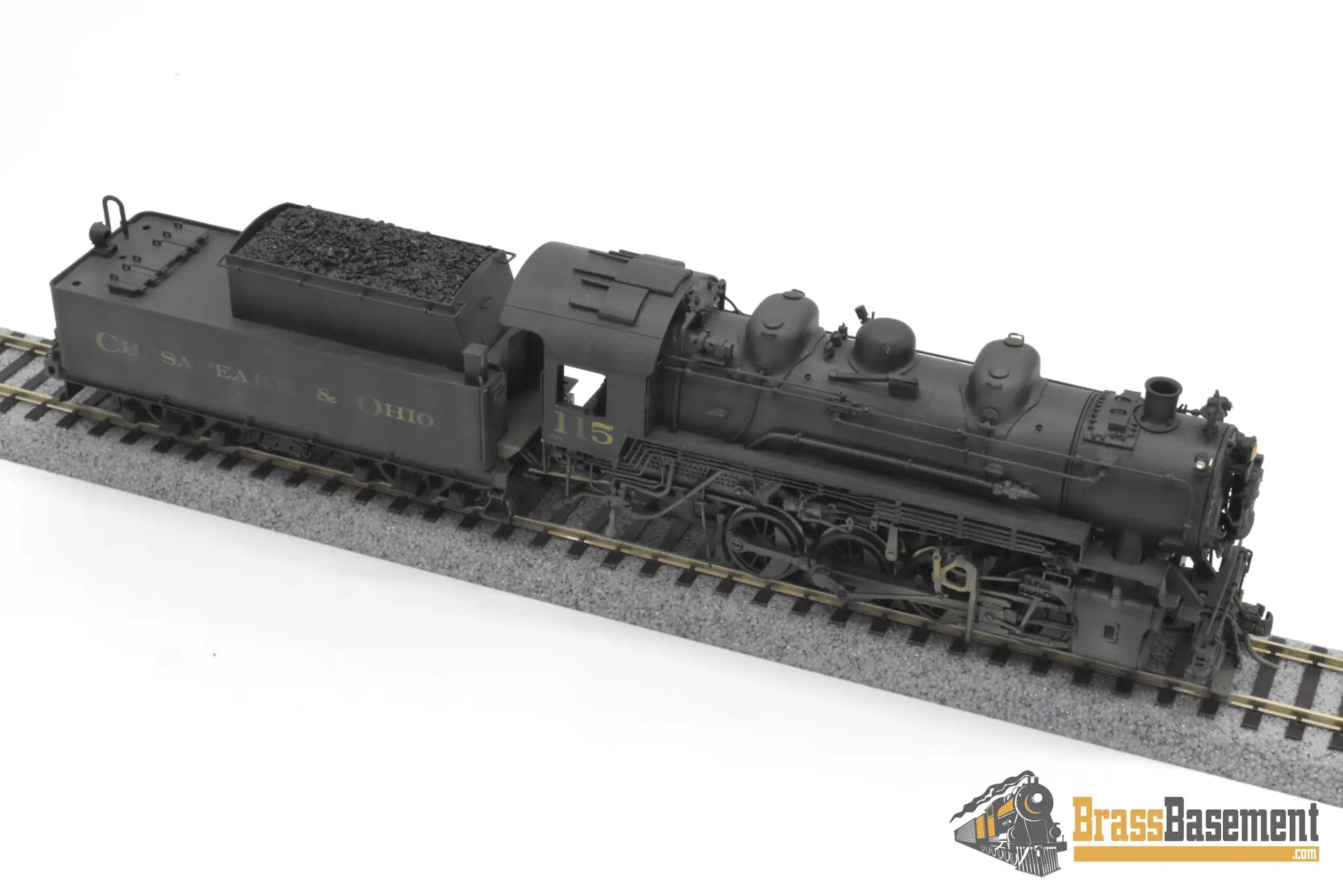 HO Brass - Lambert Chesapeake & Ohio C&O 0-8-0 #115 C/P Weathered - PLATINUM Series Steam
