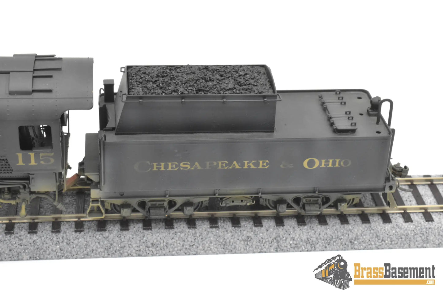 HO Brass - Lambert Chesapeake & Ohio C&O 0-8-0 #115 C/P Weathered - PLATINUM Series Steam