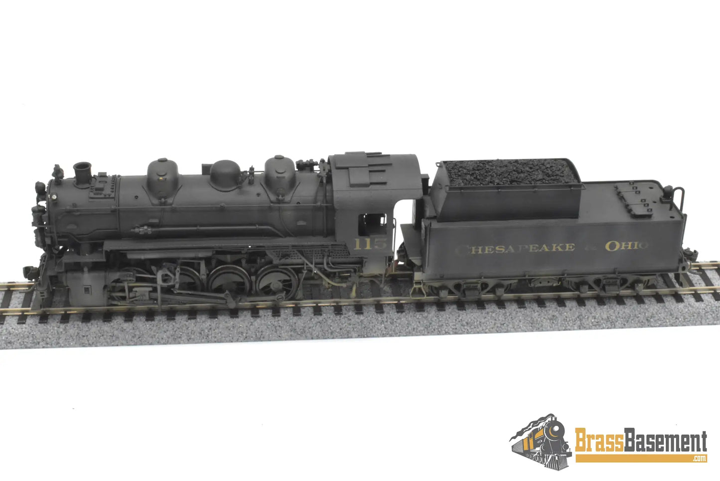 HO Brass - Lambert Chesapeake & Ohio C&O 0-8-0 #115 C/P Weathered - PLATINUM Series Steam