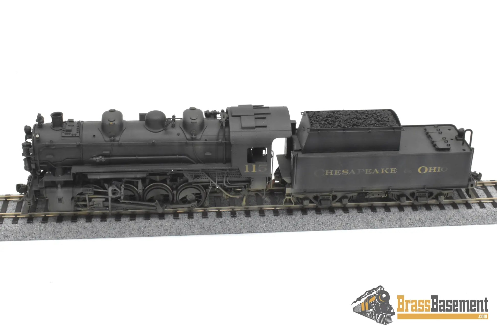 HO Brass - Lambert Chesapeake & Ohio C&O 0-8-0 #115 C/P Weathered - PLATINUM Series Steam