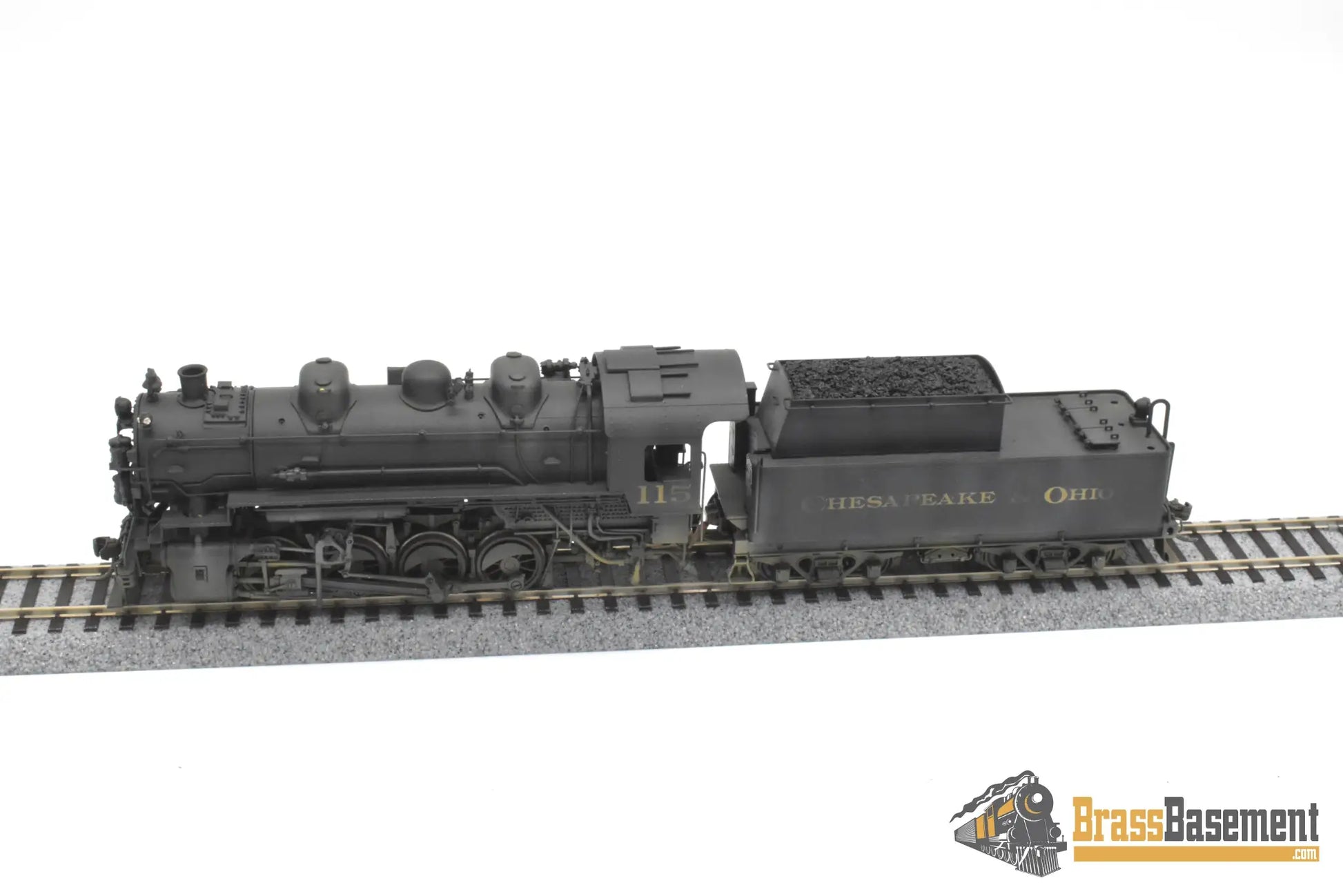 HO Brass - Lambert Chesapeake & Ohio C&O 0-8-0 #115 C/P Weathered - PLATINUM Series Steam