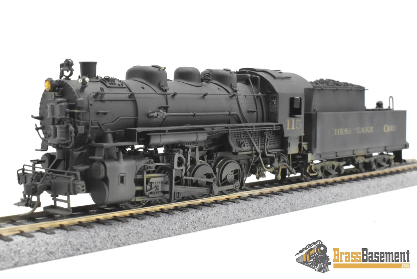 HO Brass - Lambert Chesapeake & Ohio C&O 0-8-0 #115 C/P Weathered - PLATINUM Series Steam