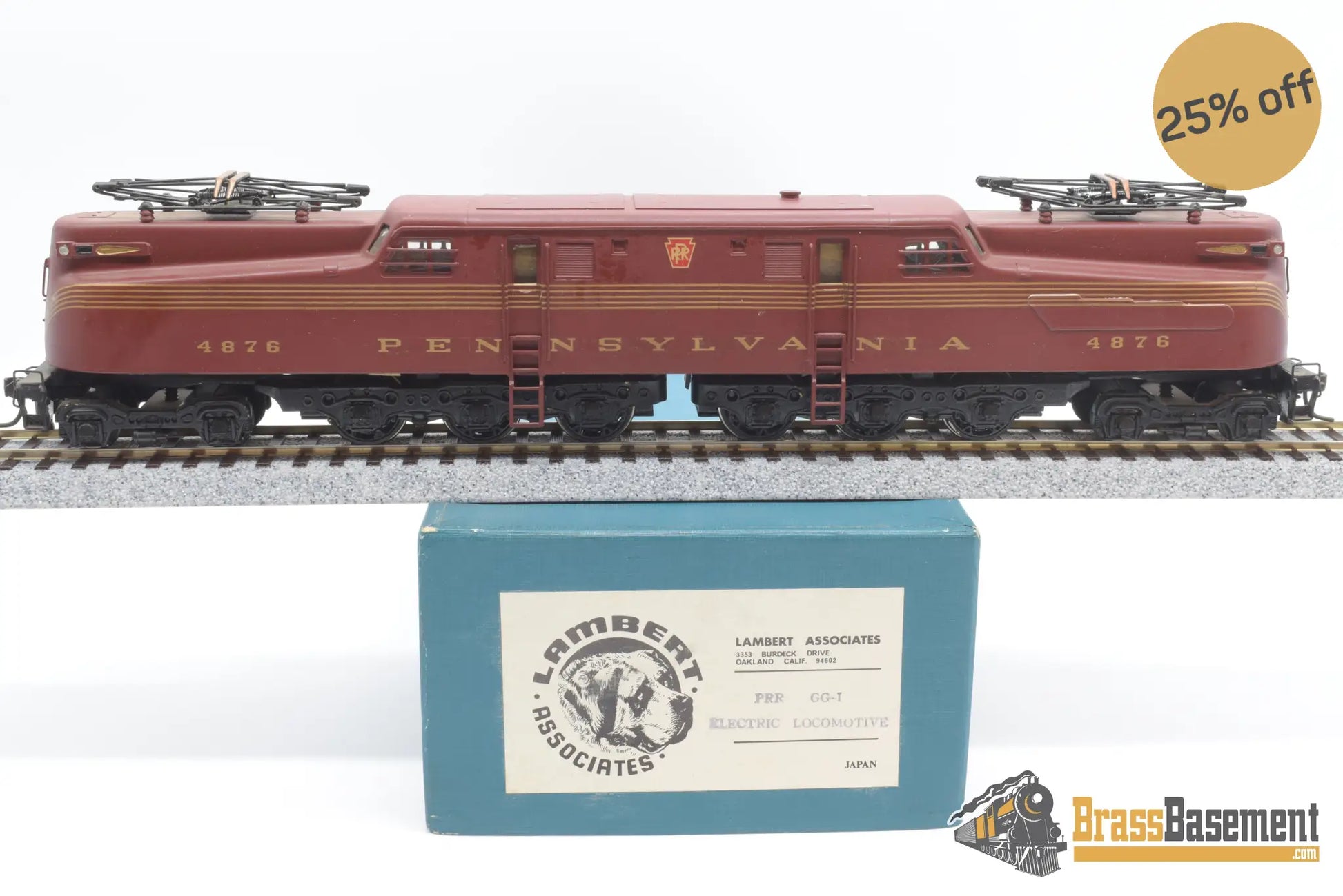 Ho Brass - Lambert Prr Gg1 Electric Nice Paint