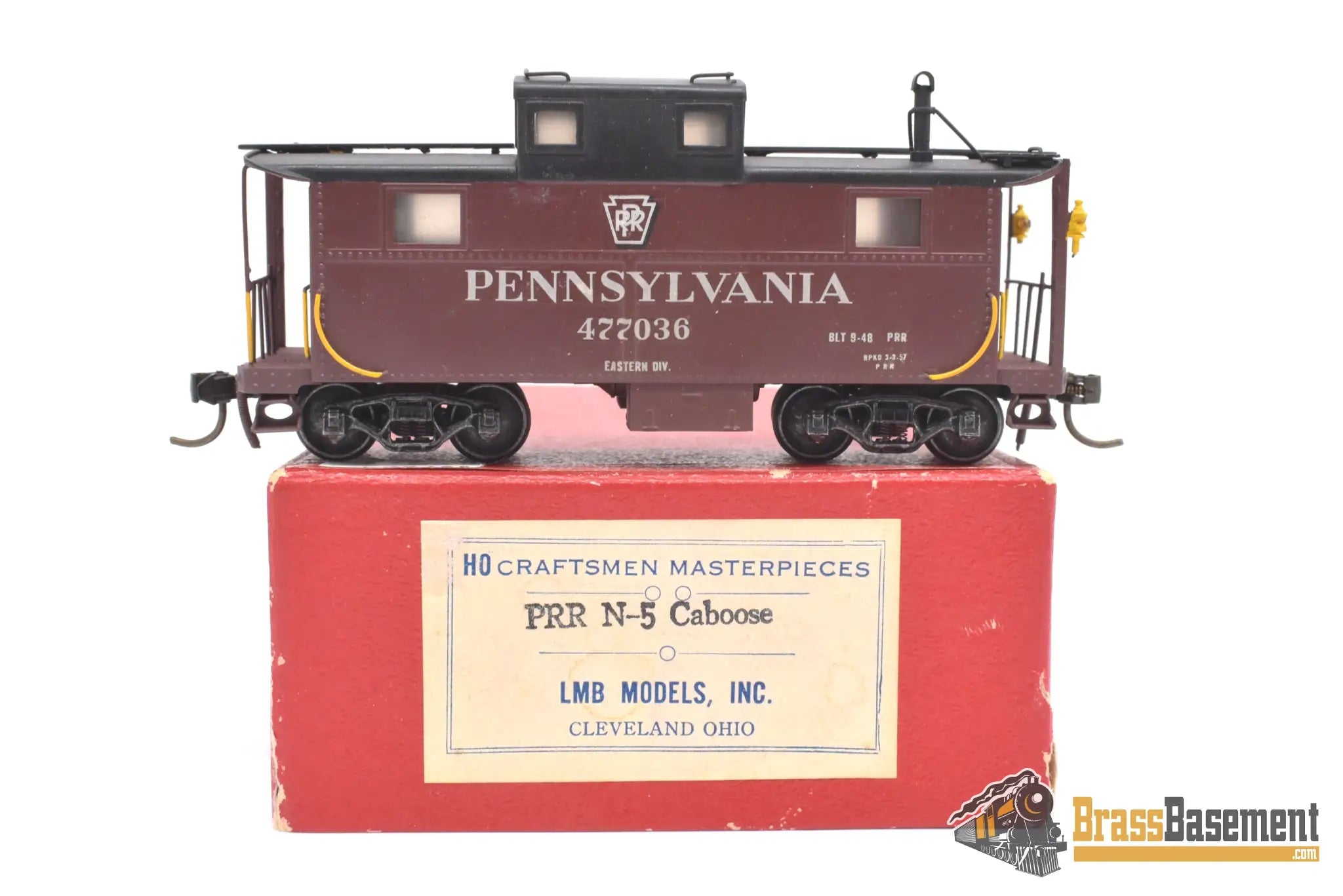HO Brass - LMB Models PRR Pennsylvania Railroad N-5 Cabin Car - C/P Ca ...