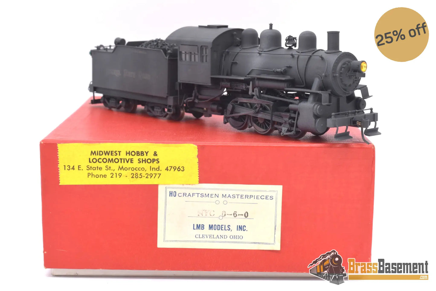 Ho Brass - Lmb New York Central As Nickel Plate Road Nkp 0 - 6 - 0 C/P As - Is Steam